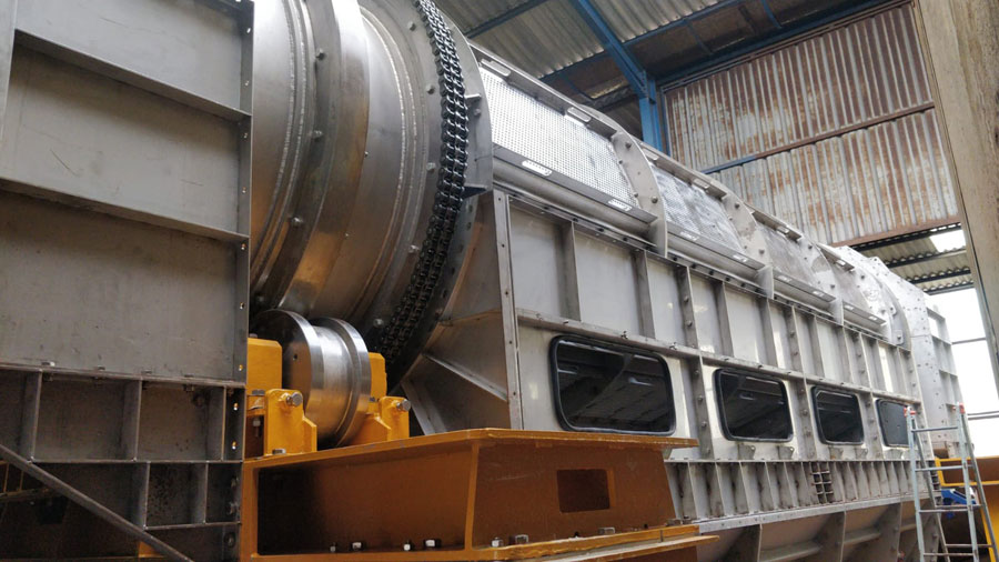soil washing - rotary screen